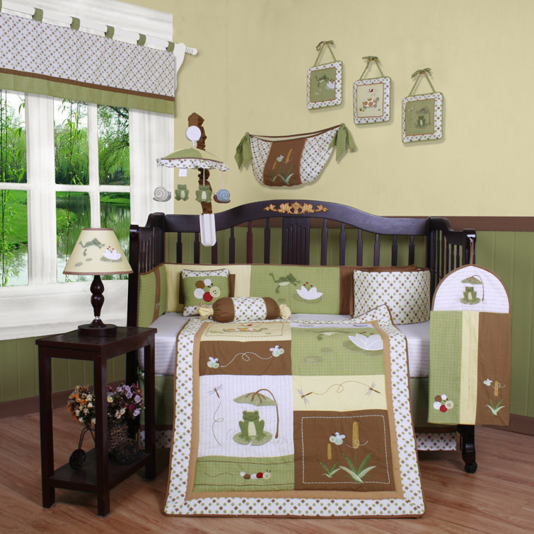 Geenny Leap Froggy Froggie 13pcs Crib Bedding Set