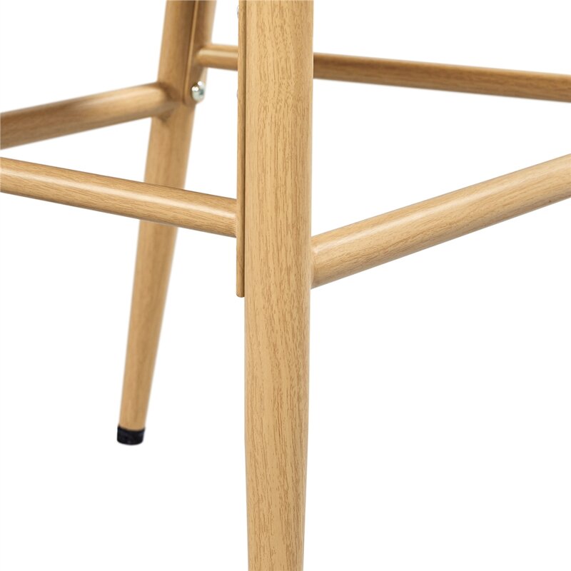 Mistana™ Mid-Century Metal Dining Chair Weave Seat & Reviews | Wayfair