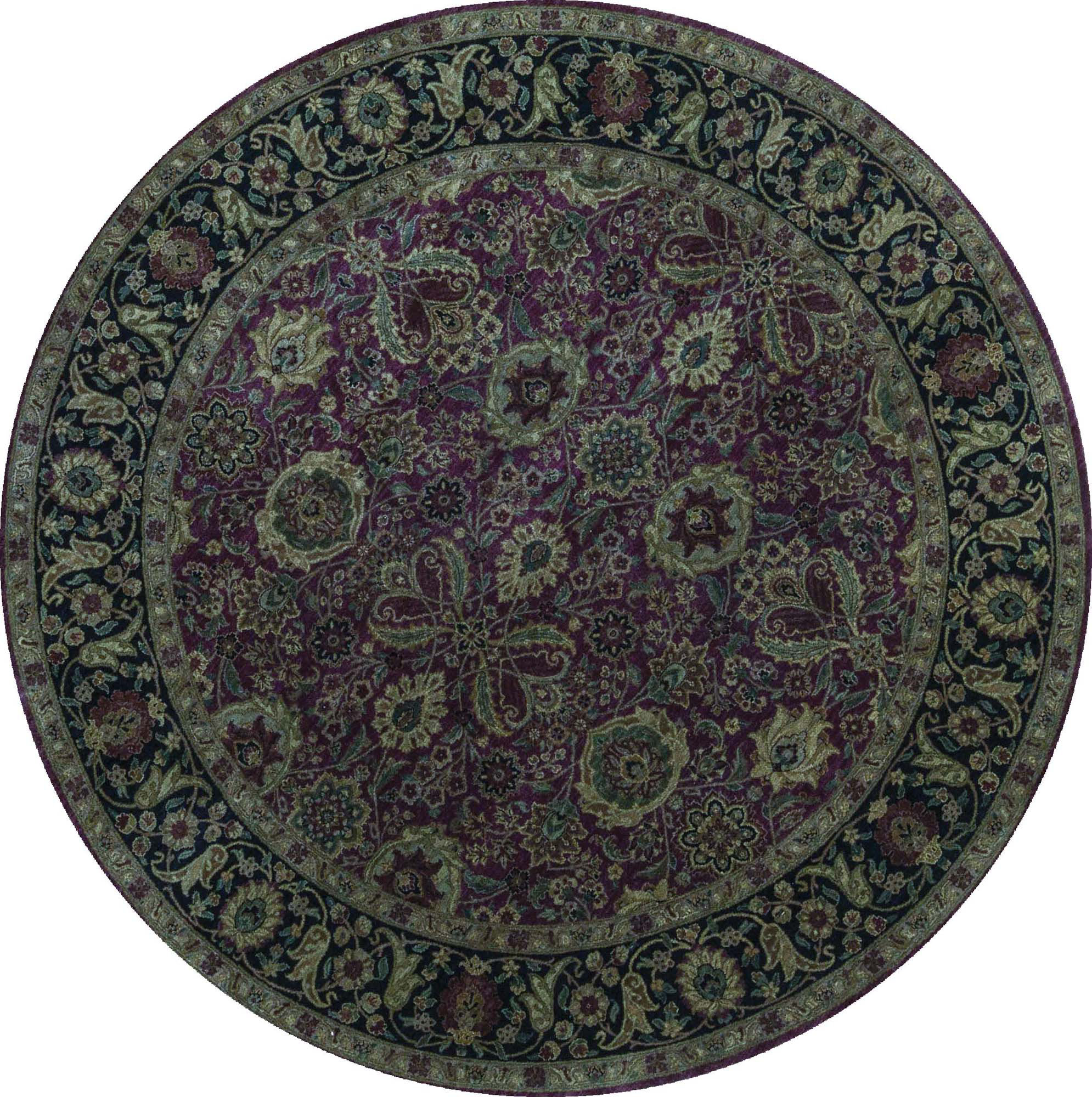 Bokara Rug Co., Inc. HandKnotted HighQuality Red and Black Round Area Rug Wayfair