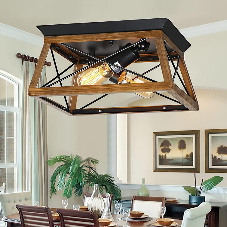 Semi Flush Mount Ceiling Lights, Rustic Kitchen Light Fixture, Farmhouse  Island Lighting For Hallway, Entryway, Bedroom, Balcony, Dining Room