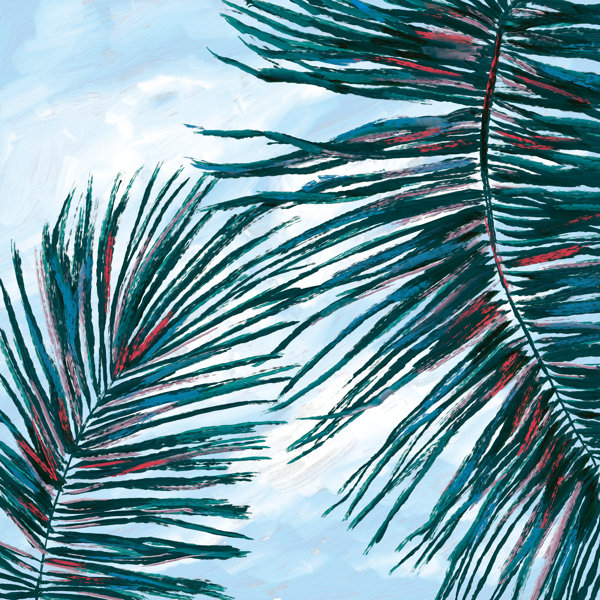 Bay Isle Home Palm Sky - Wrapped Canvas | Wayfair.co.uk