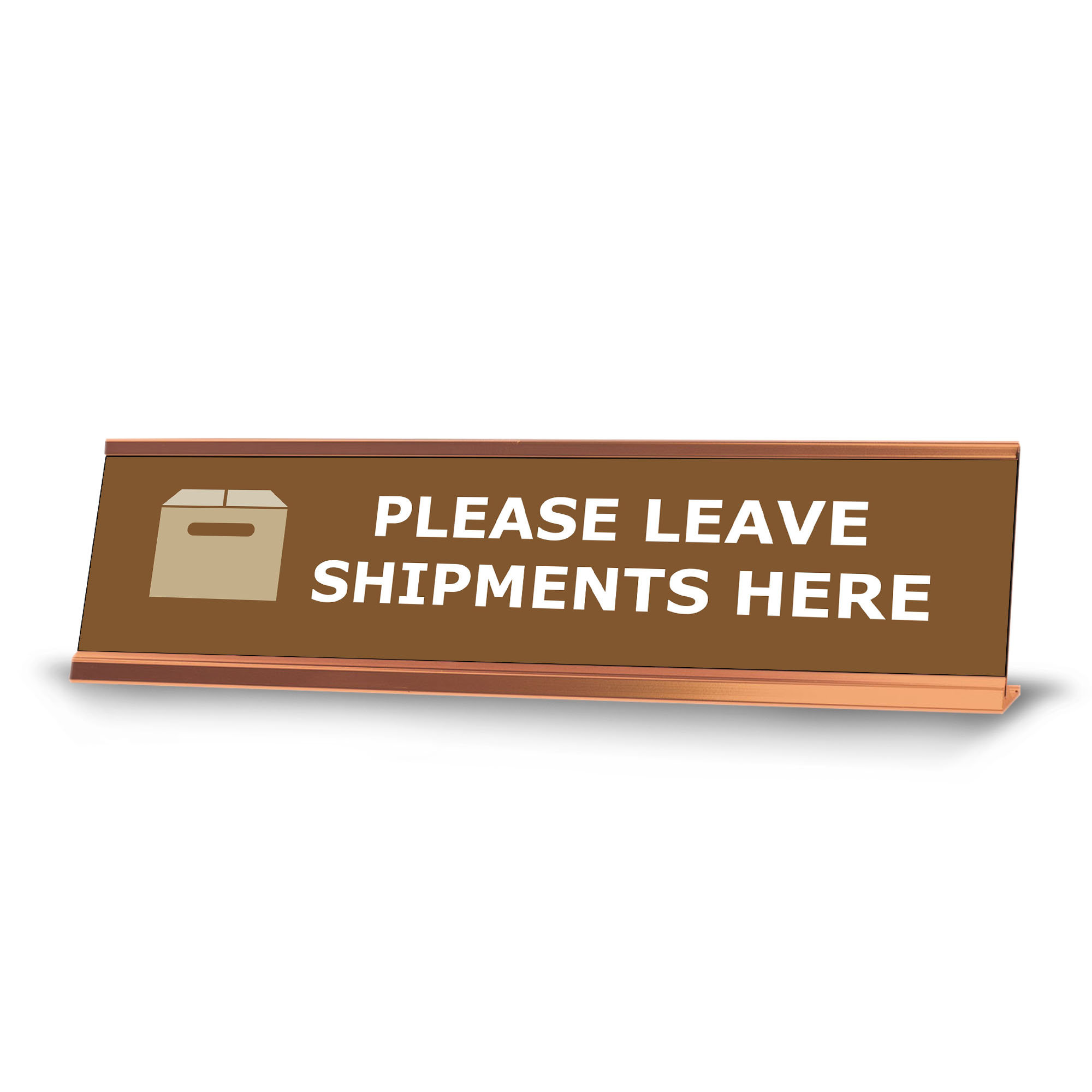 Signs ByLITA Please Leave Shipments Here Desk Sign Wayfair