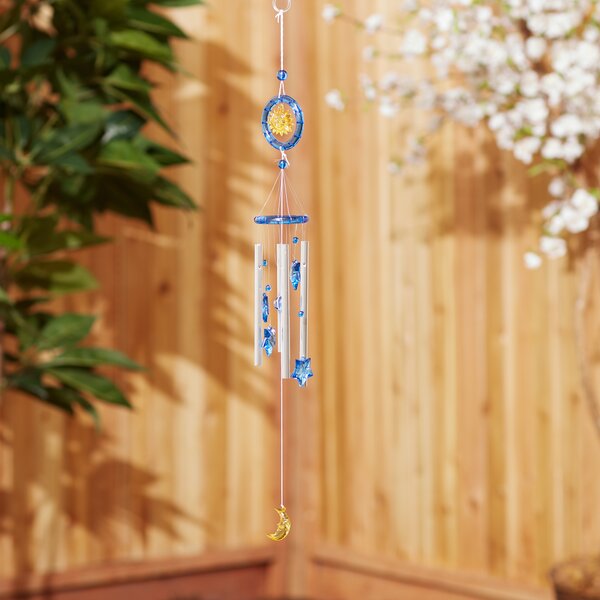 Brass Wind Chime Sun Moon and Star  Amazing Decoration Outdoor Garden 