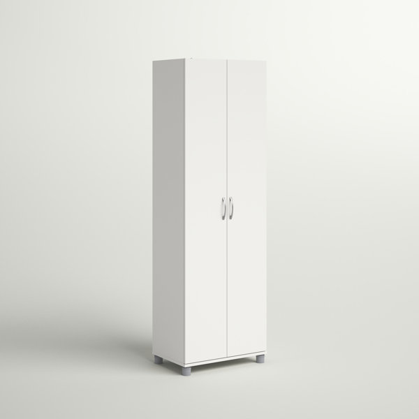 Modern Furniture Storage cabinet 2 shelf Polypropylene Short Utility Unit Grey 