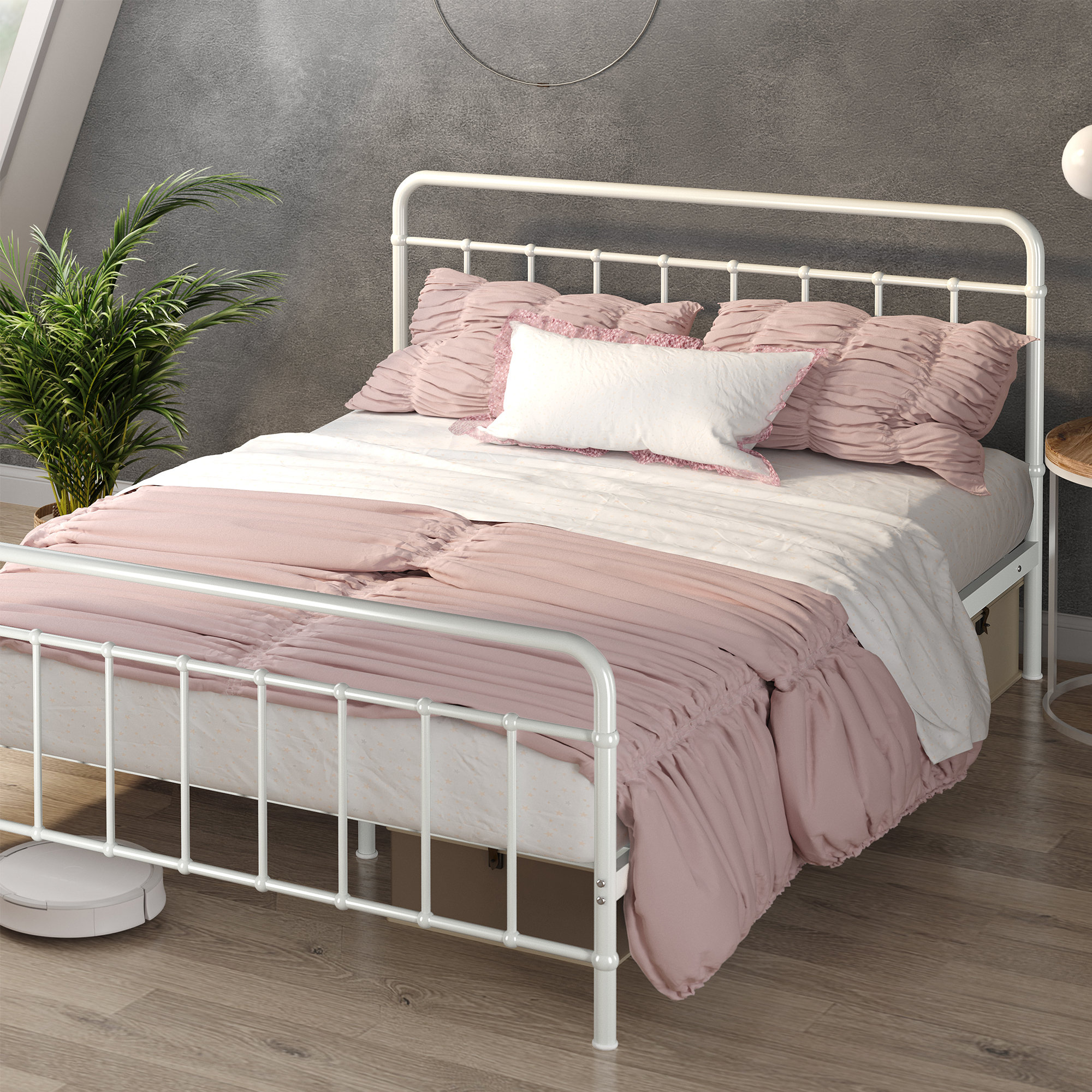 Symple Stuff Wigan Farmhouse Metal Bed Frame & Reviews Wayfair.co.uk