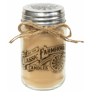 Housewarming Gift Farmhouse Candle Soy Wax Candle Cinnamon Stick Candle Christmas Candle Mason Jar Candle