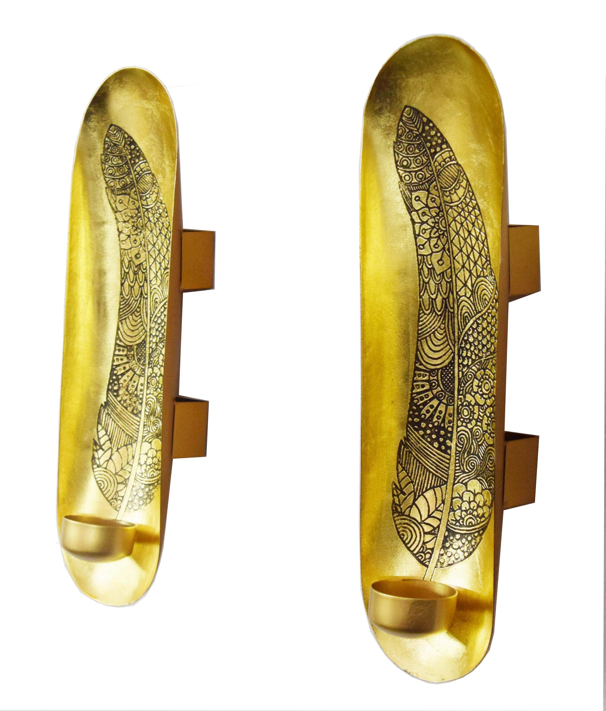 Dakota Fields 2 Piece Metal Wall Tealight Holder Set Wayfair