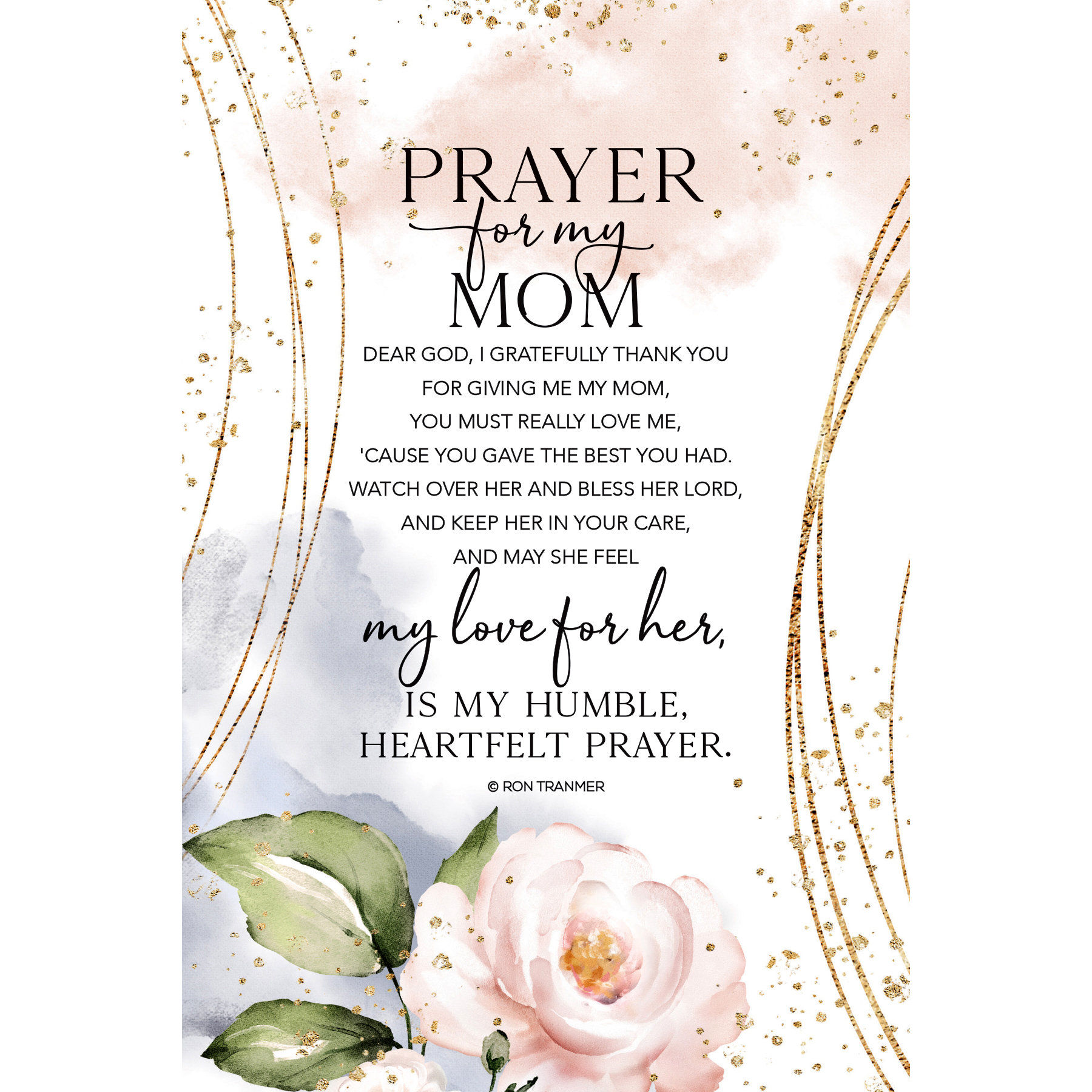 NEW Dexsa Prayer For My Mom Simple Expressions Wood Plaque with Easel DX8672 