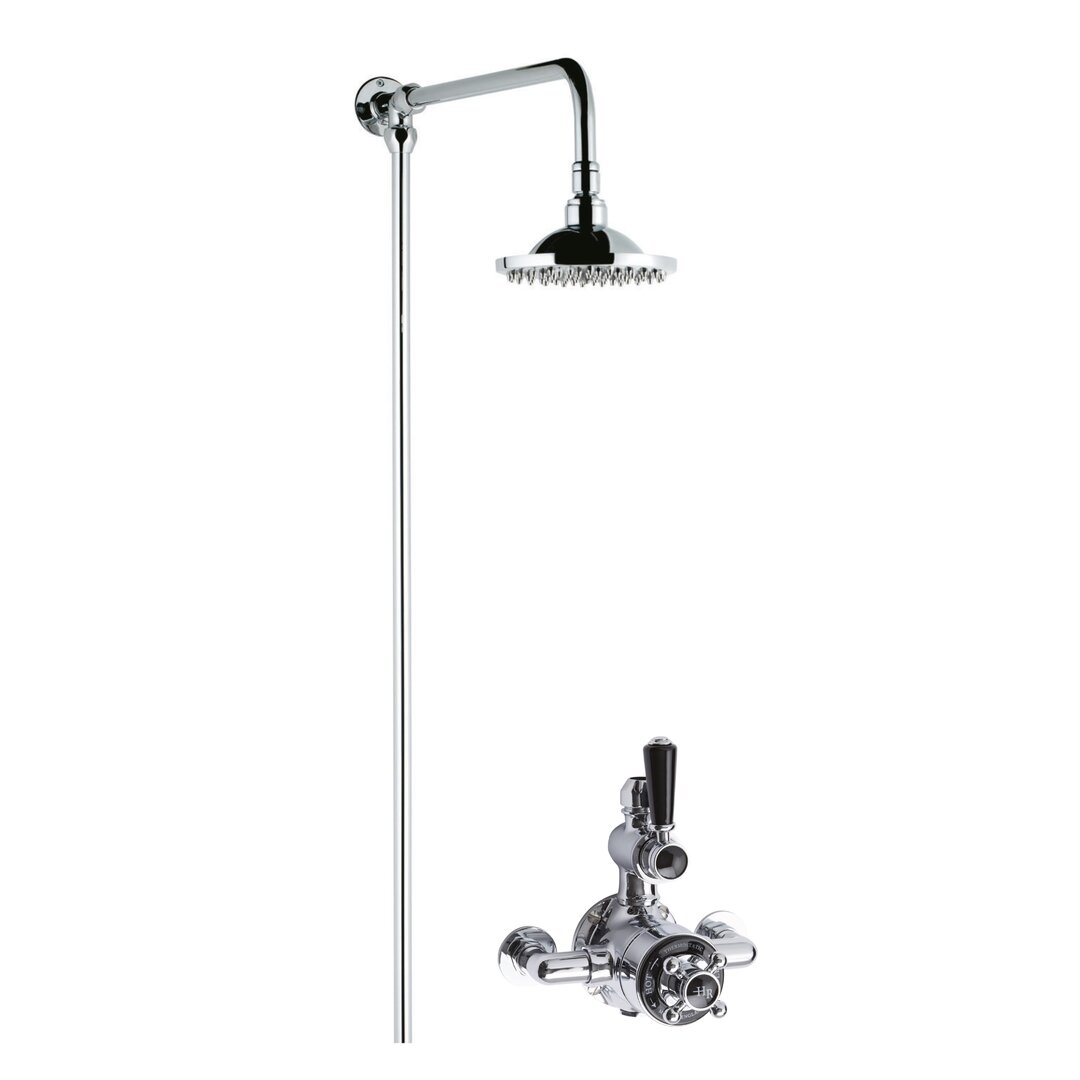 Mixer Shower with Fixed Shower Head gray