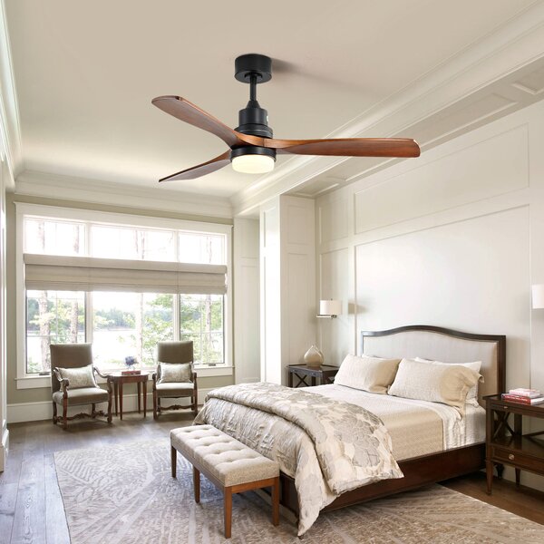 George Oliver Nicola 52'' Ceiling Fan with LED Lights & Reviews | Wayfair