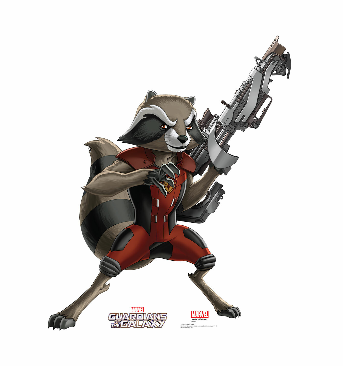 Advanced Graphics Guardians of the Galaxy Rocket Raccoon from the Animated  Life Size Cardboard Cutout | Wayfair