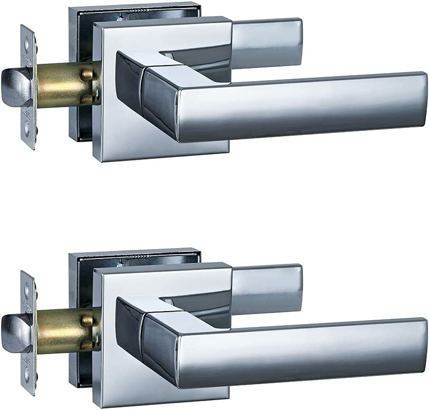 NEWBANG Heavy Duty Passage Door Lever, Left Or Right Handing, Polished
