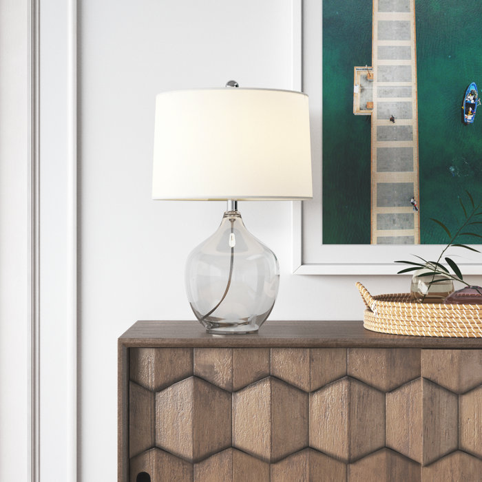 Wade Logan® Fern Rock Glass Table Lamp & Reviews | Wayfair