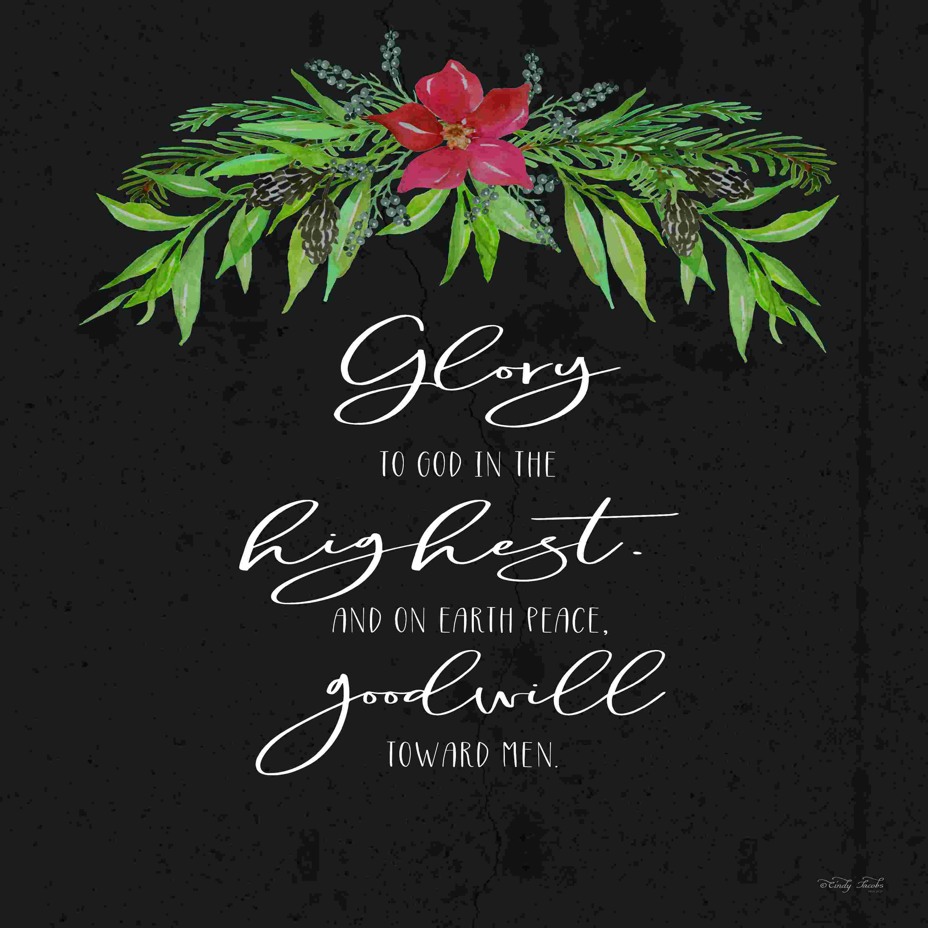 The Holiday Aisle® Glory To God by Cindy Jacobs Wrapped Canvas