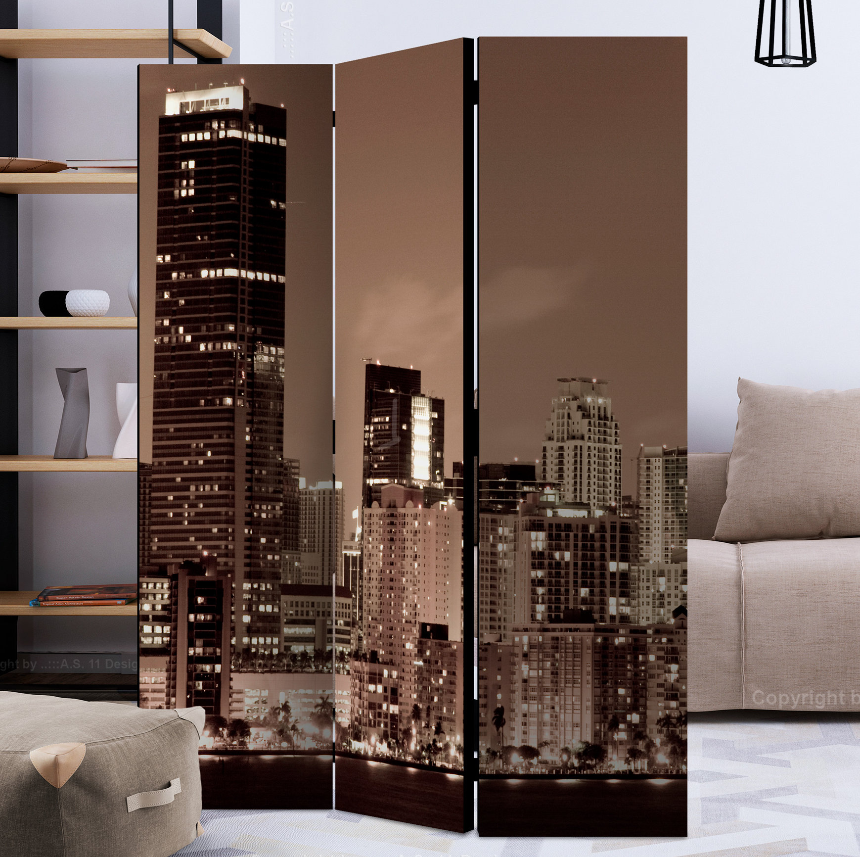 Ebern Designs Nigoghos 172cm H Solid Wood Folding Room Divider