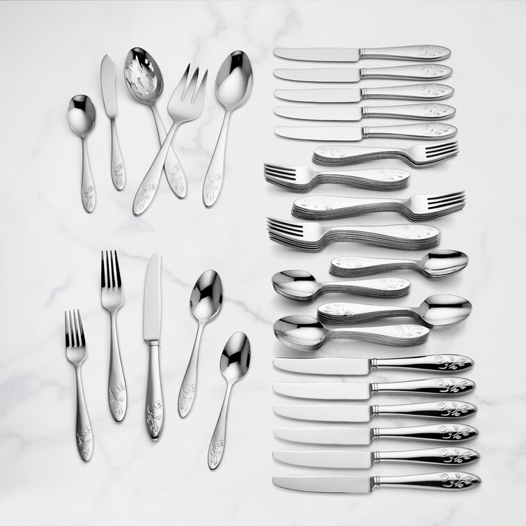 Lenox 10-piece Serving Set Holiday Nouveau 18/10 Stainless Steel 