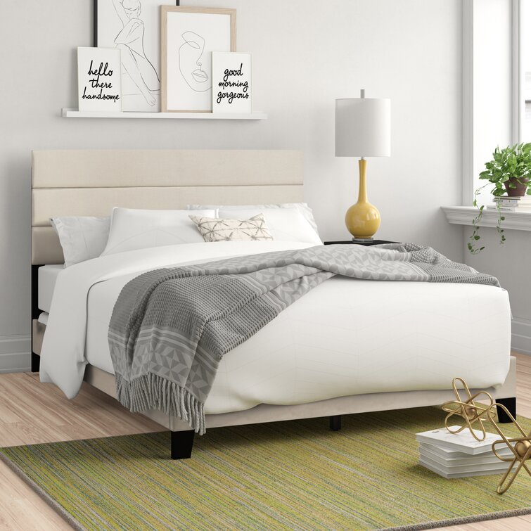 Zipcode Design Bennie Upholstered Queen Bed Frame (Linen)