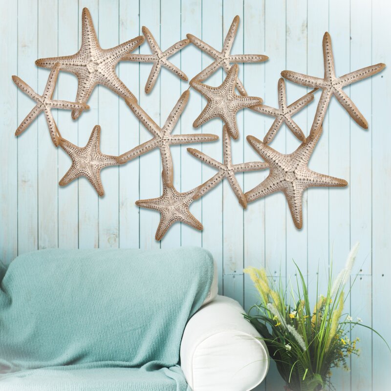 Starfish Wall Décor - Contemporary Metal Wall Decorations