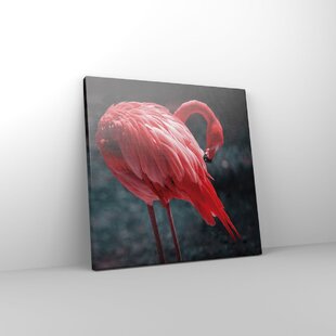 3 teilig Leinwandbild Wandbild Flamingo Vogel Tier Design Rosa 3FX10199S16 SET 