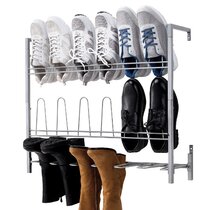 Wall Mounted Shoe Storage Rack Hanging Shelf Slipper Holder Save Space Organizer 