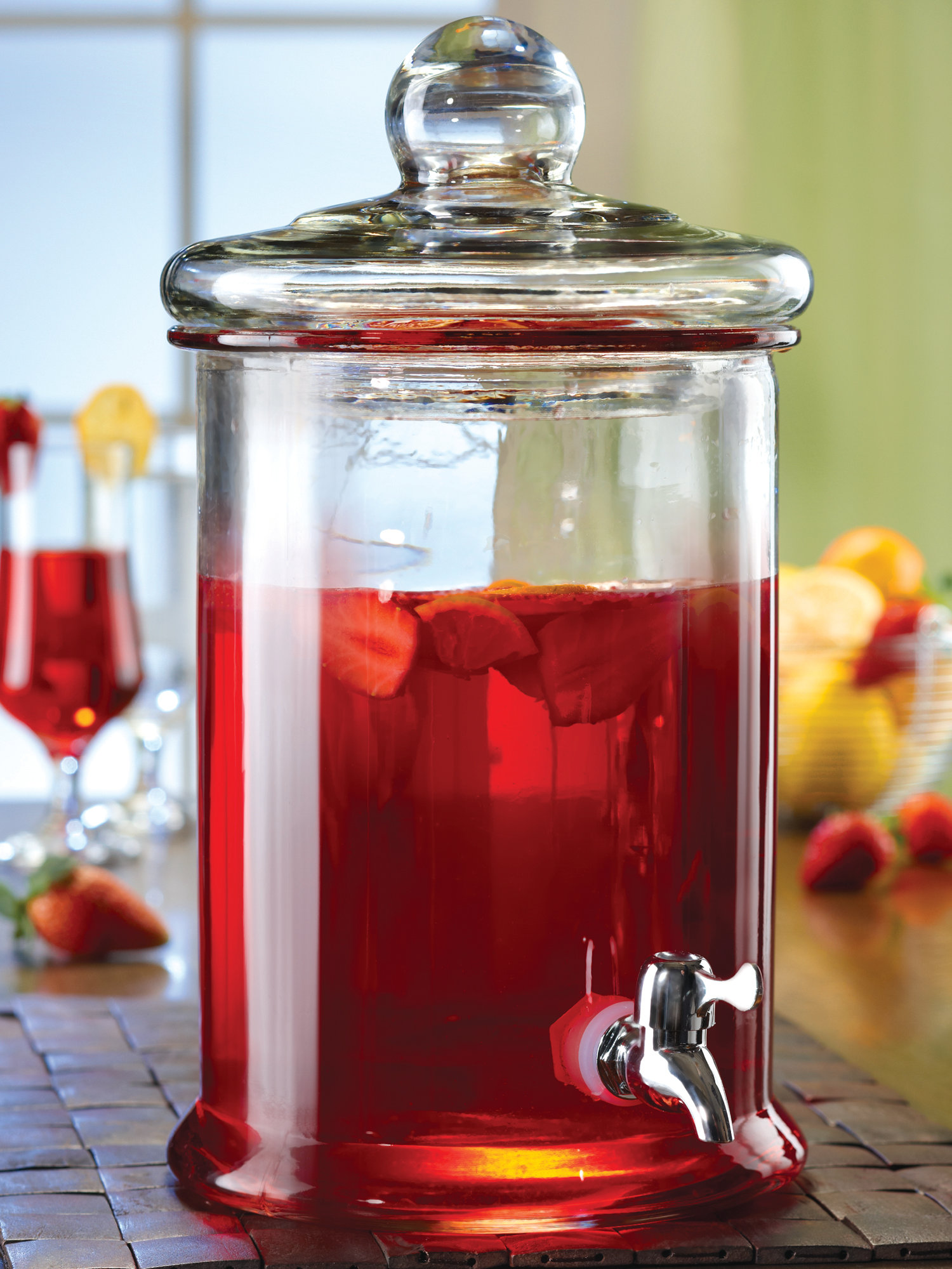 Symple Stuff 5 Liter Glass Beverage Dispenser & Reviews Wayfair