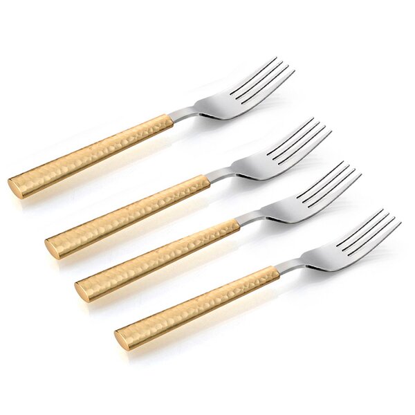 Wenje Stainless Steel Dessert Cake Small Fork Pasta and Pizza Tools Garpu Spoon Tableware for 10pcs 