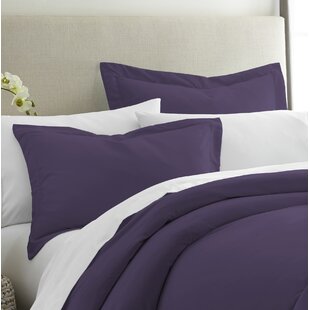 Purple Pillow Sham Vintage Grunge Circles King Size Pillowcase 36 x 20 Inches 