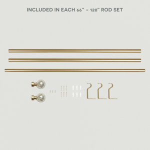 Exclusive Home Jetson 1" Curtain Rod And Coordinating Finial Set Gunmetal Adjustable 66 120