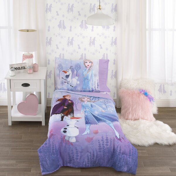 Disney Princess 'Ready to Sparkle' Single Twin Bed Quilt Duvet Cover Set 