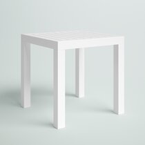 small outdoor white table