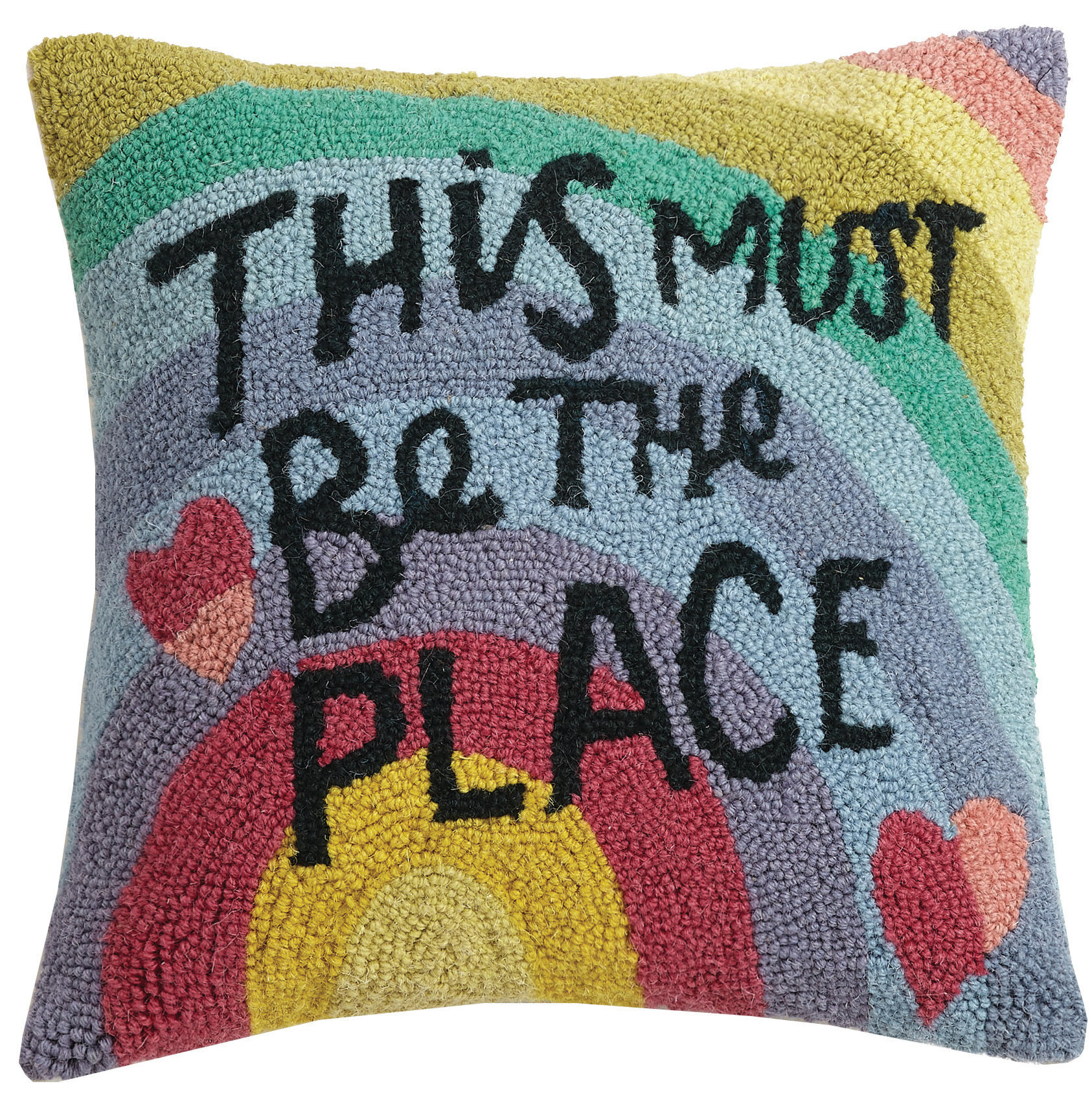 Makers Collective This Must be the Place Wool Throw Pillow Wayfair