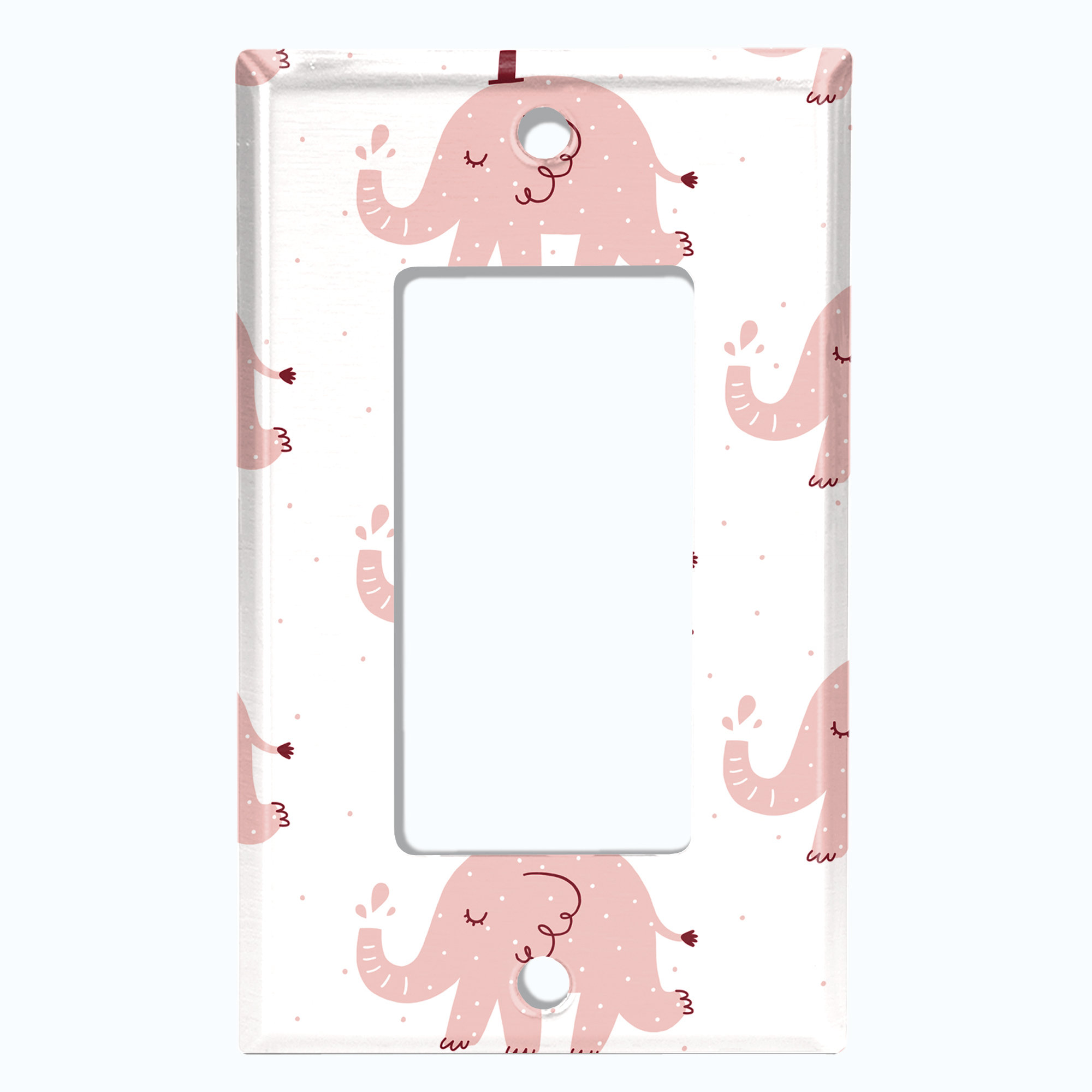 WorldAcc Zoo Animals Elephant 1-Gang Rocker Wall Plate | Wayfair
