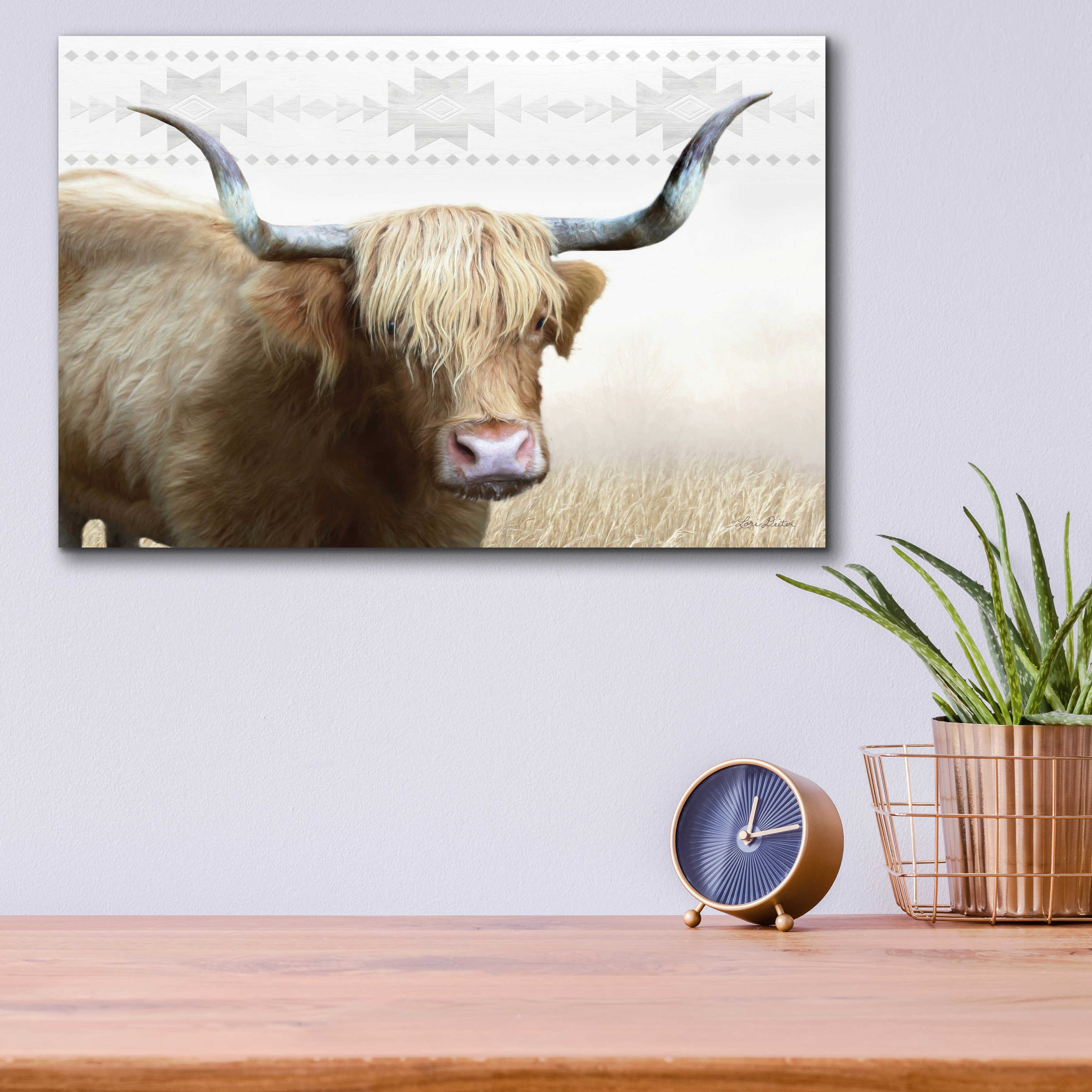 Union Rustic Epic Art 'Get Your Horns Up' Get Your Horns Up On Plastic