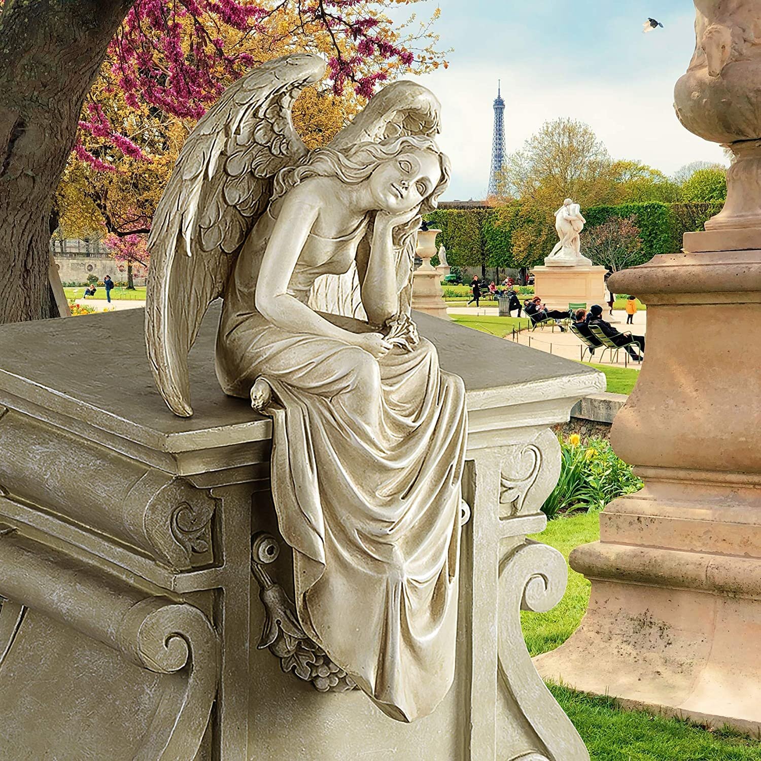 Design Toscano AL58133 Constance Conscience Garden Angel Statue for sale online 