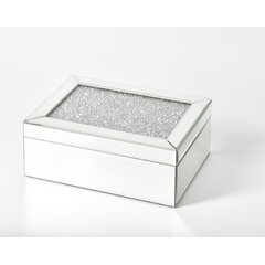 Details about   Jewelry Box Small Womens Bridal Beveled Mirror Glass Etched Saying Works Lined 