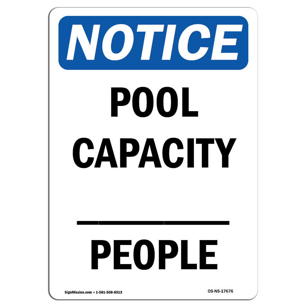SignMission Pool Capacity People Sign Wayfair
