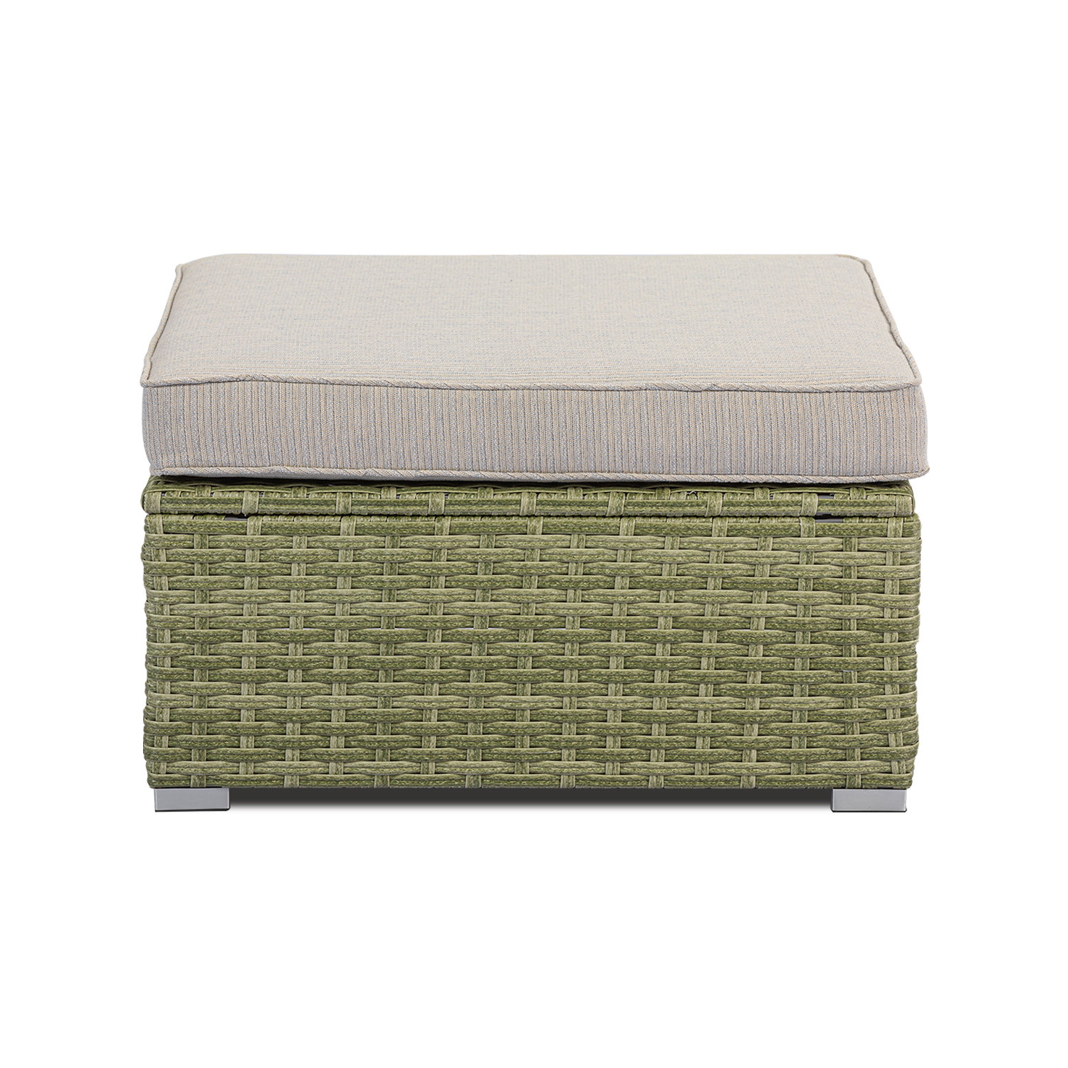 Ebern Designs Outdoor Furniture AddOn Ottoman For Expanding Wicker