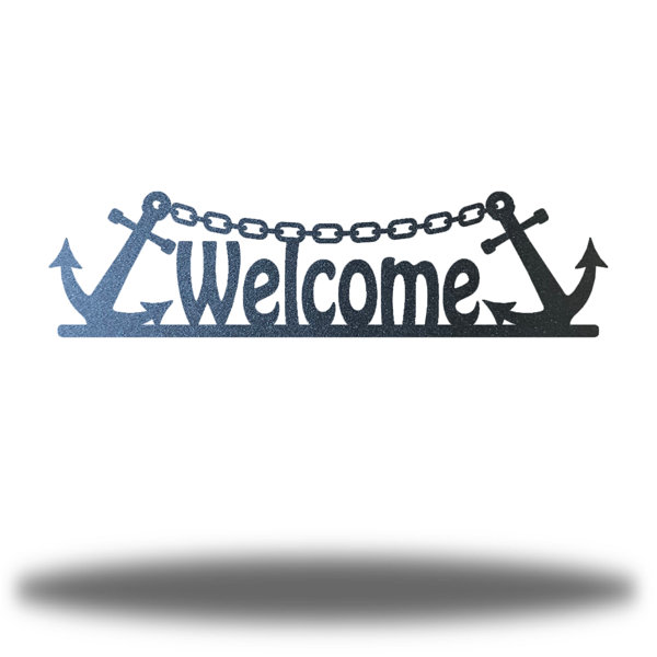 Riverside Designs LLC Welcome Anchor Wall Accent | Wayfair