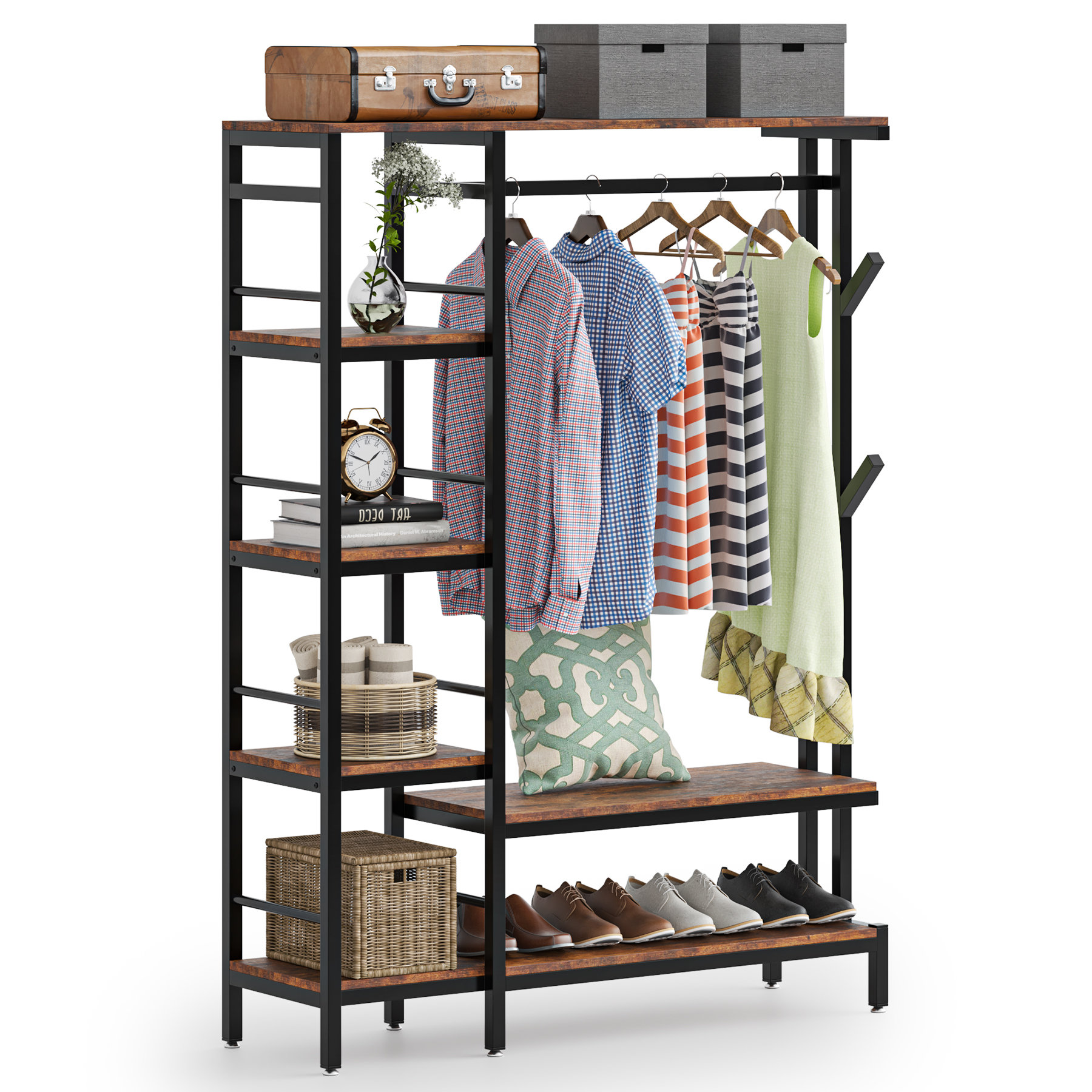 Latitude Run® 47.22'' Clothes Rack | Wayfair