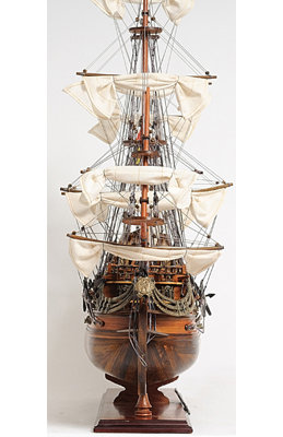 Old Modern Handicrafts Barco Modelo Mediano San Felipe - Modelo De Barco Completamente Ensamblado Para El Hogar Y La Oficina - 28.0L X 9.5W X 26.0H