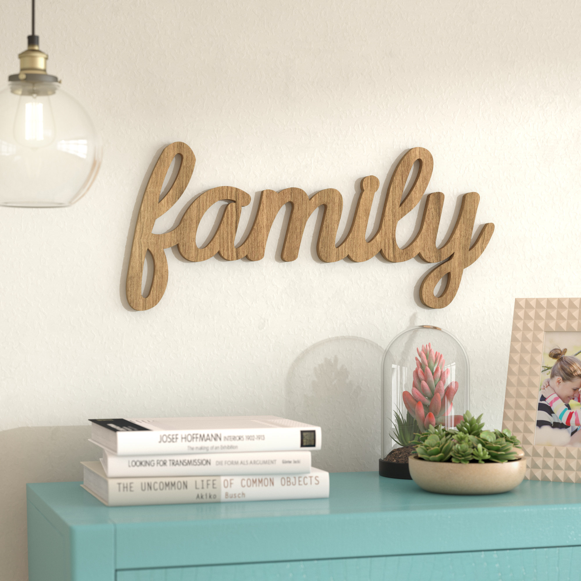 Wrought Studio Family Natural Script Wall Décor & Reviews Wayfair