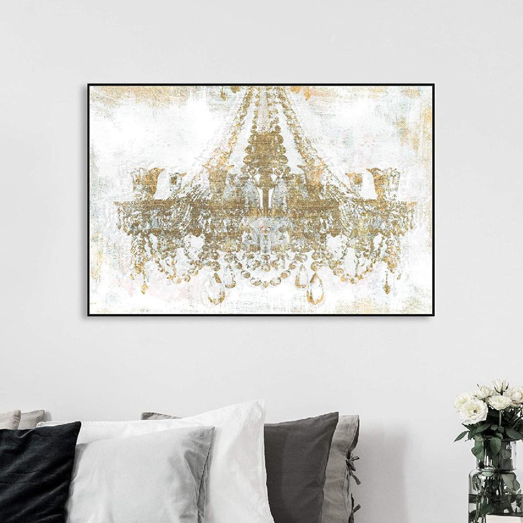Homlpope Chandelier Painting on Canvas Wayfair