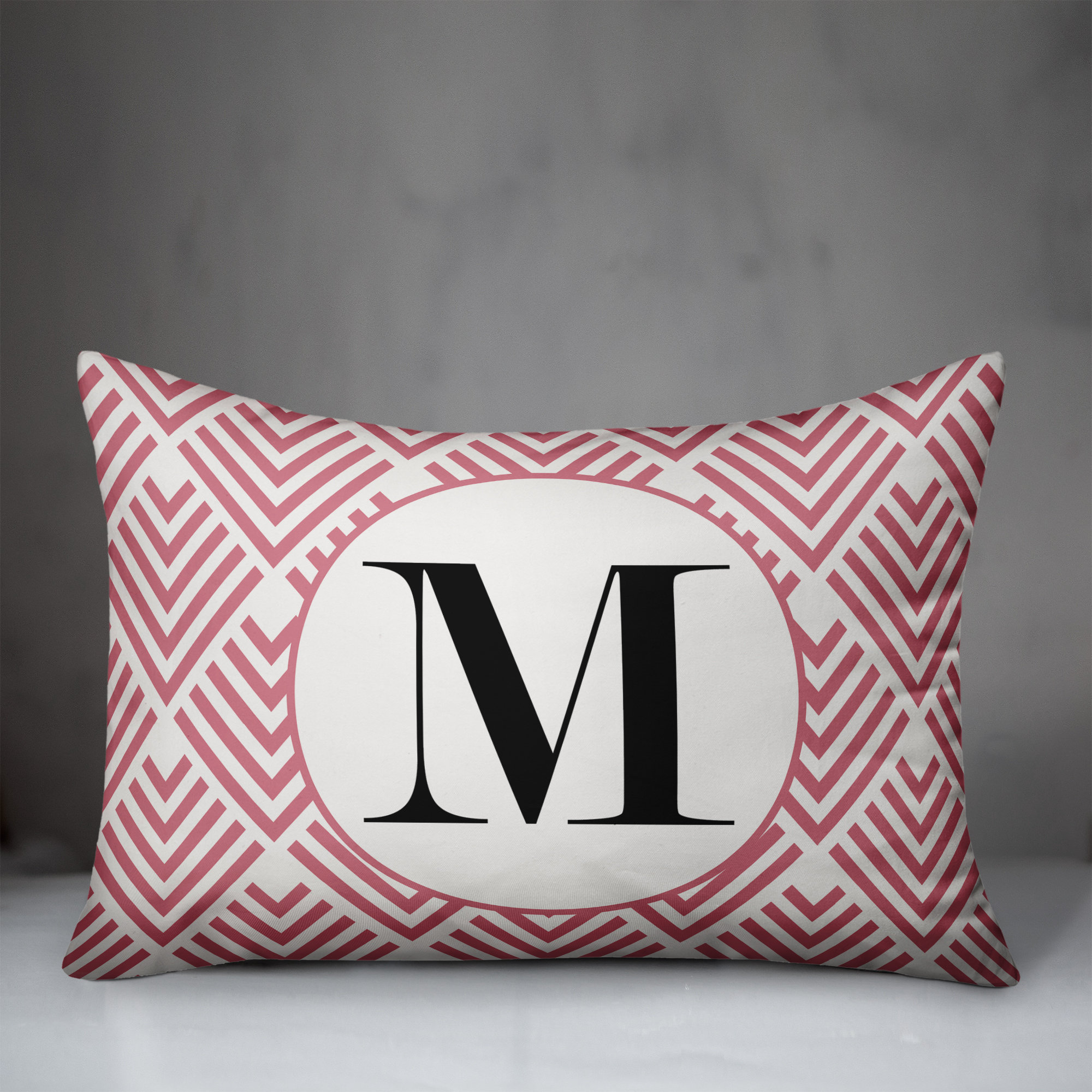 outdoor monogram pillows