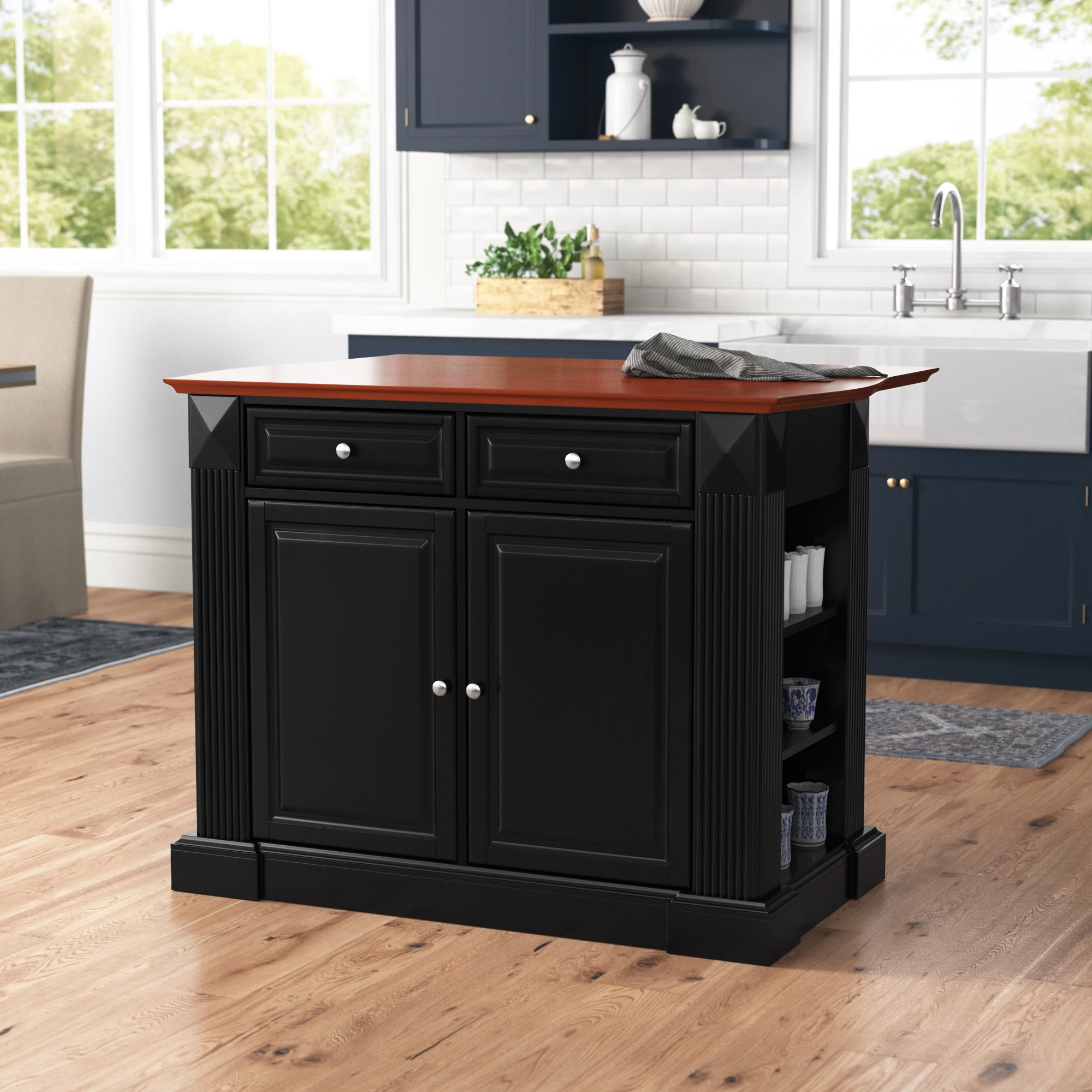 Three Posts™ Diamondback Kitchen Island & Reviews Wayfair