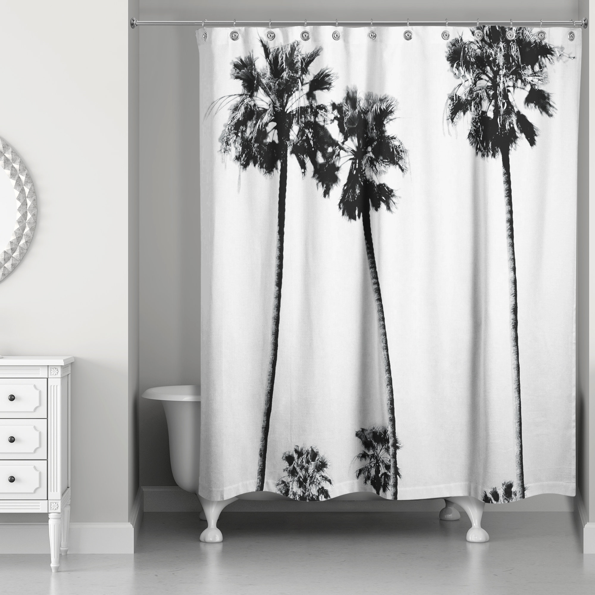 East Urban Home Palm Trees Single Shower Curtain & Reviews Wayfair