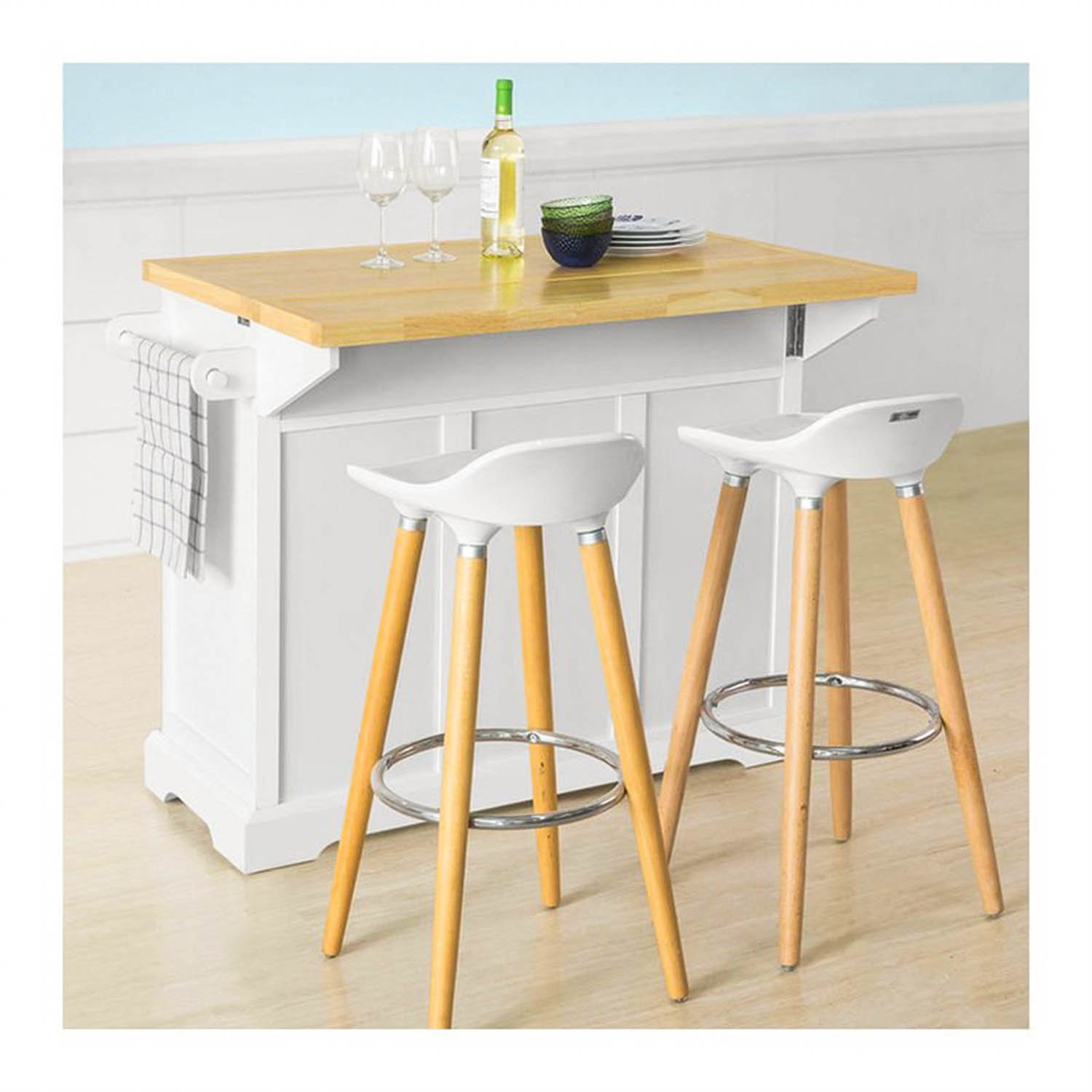 Rosalind Wheeler Lockaby 115Cm Kitchen Trolley Wayfair.co.uk