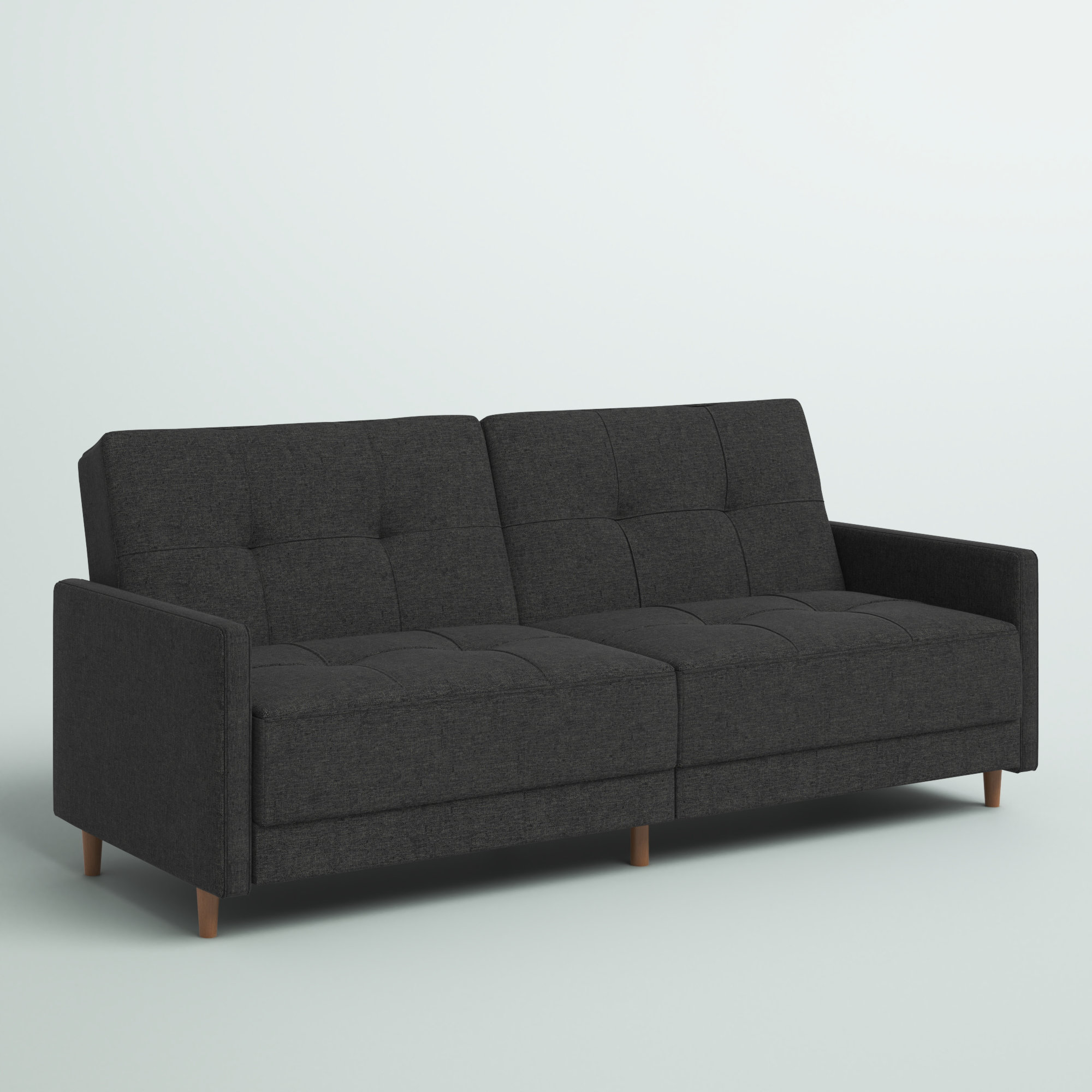 Zipcode Design™ Geraldton Twin 76'' Wide Cushion Back Convertible Sofa