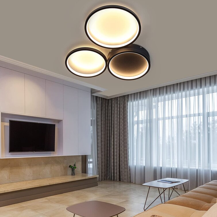 LED Decken Leuchte Wohn-Ess-Schlaf-Zimmer Leuchte Gold Design Küchen Strahler 