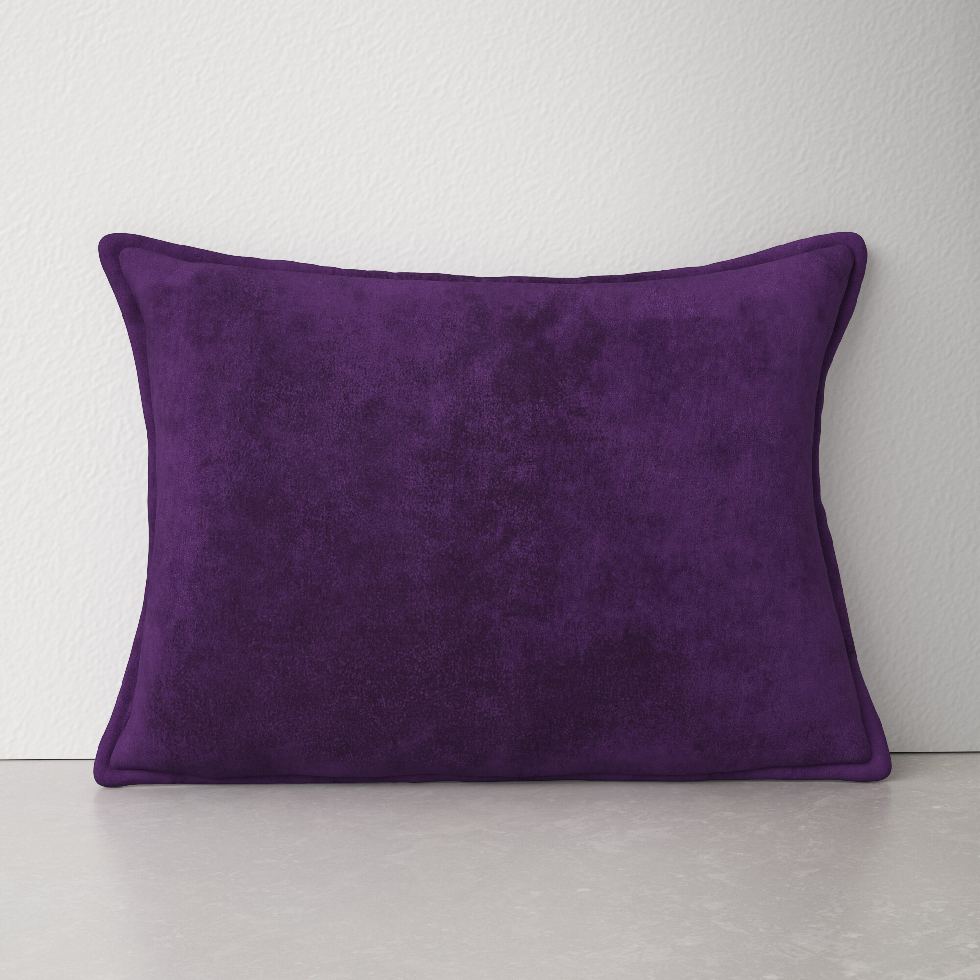 mv14n Violet Purple Shimmer Diamond Crush Velvet Style Round Shape Cushion Cover 