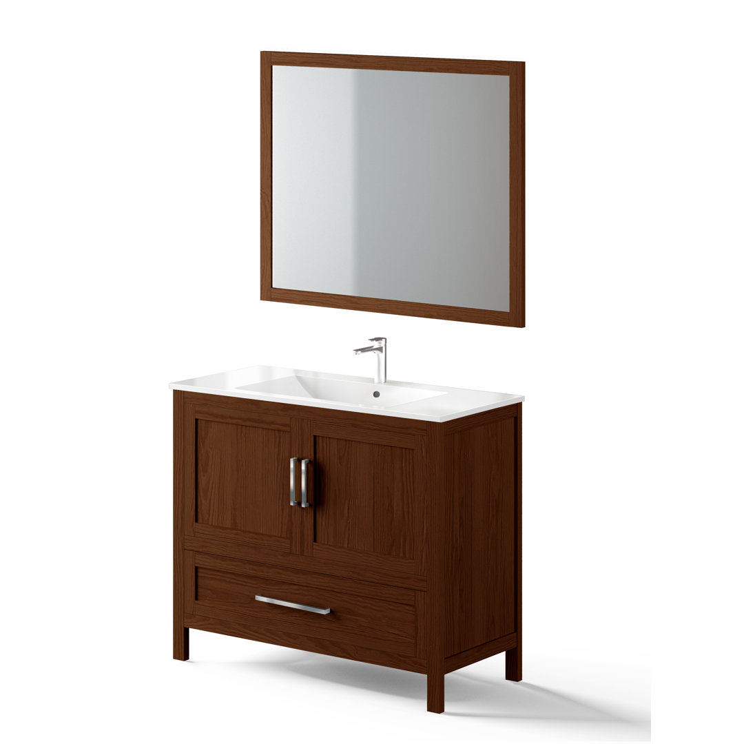 Northboro 3 Stück 1001mm Waschtisch & Spiegelsets